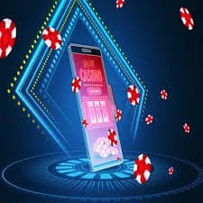 Antarmuka aplikasi nagabet menampilkan slip taruhan Liga 1 dan permainan live casino